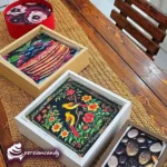 کیک بار پسته‌ای