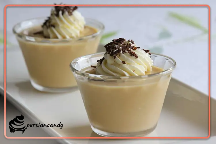 پودینگ با نشاسته و زرده تخممرغ